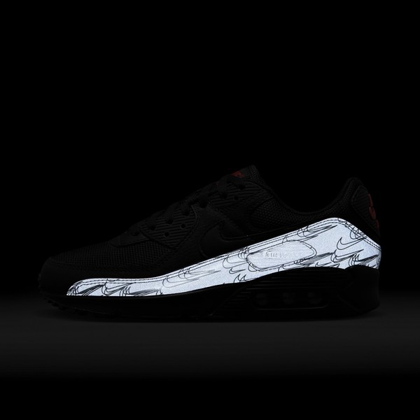 Nike deckt einen Air Max 90 Black Reflective auf Grailify